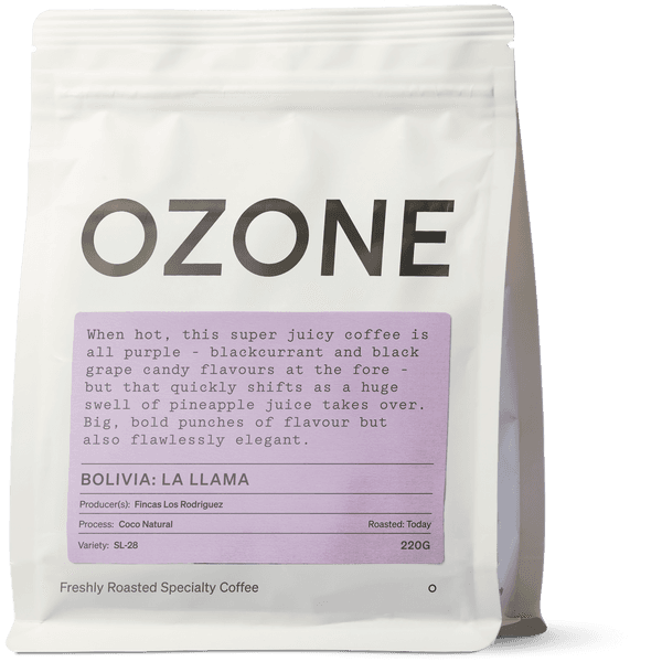 Bolivia La Llama coffee beans at Ozone Coffee, Shoreditch, London