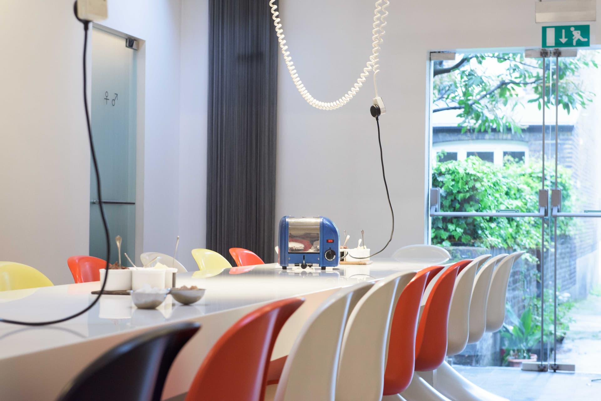 Communal dining table at Ottolenghi Richmond, Richmond