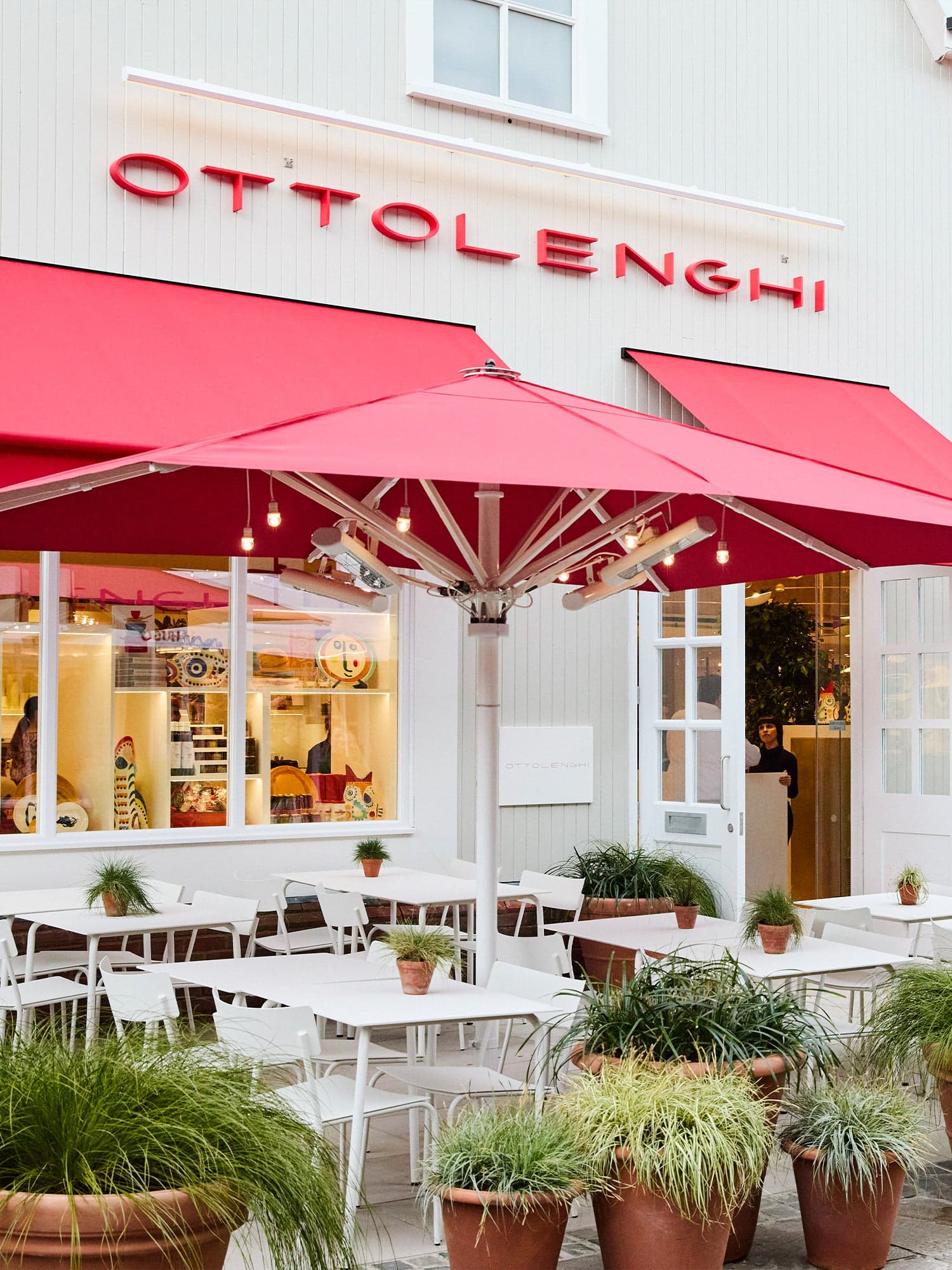 Outdoor terrace at Ottolenghi Richmond, Richmond