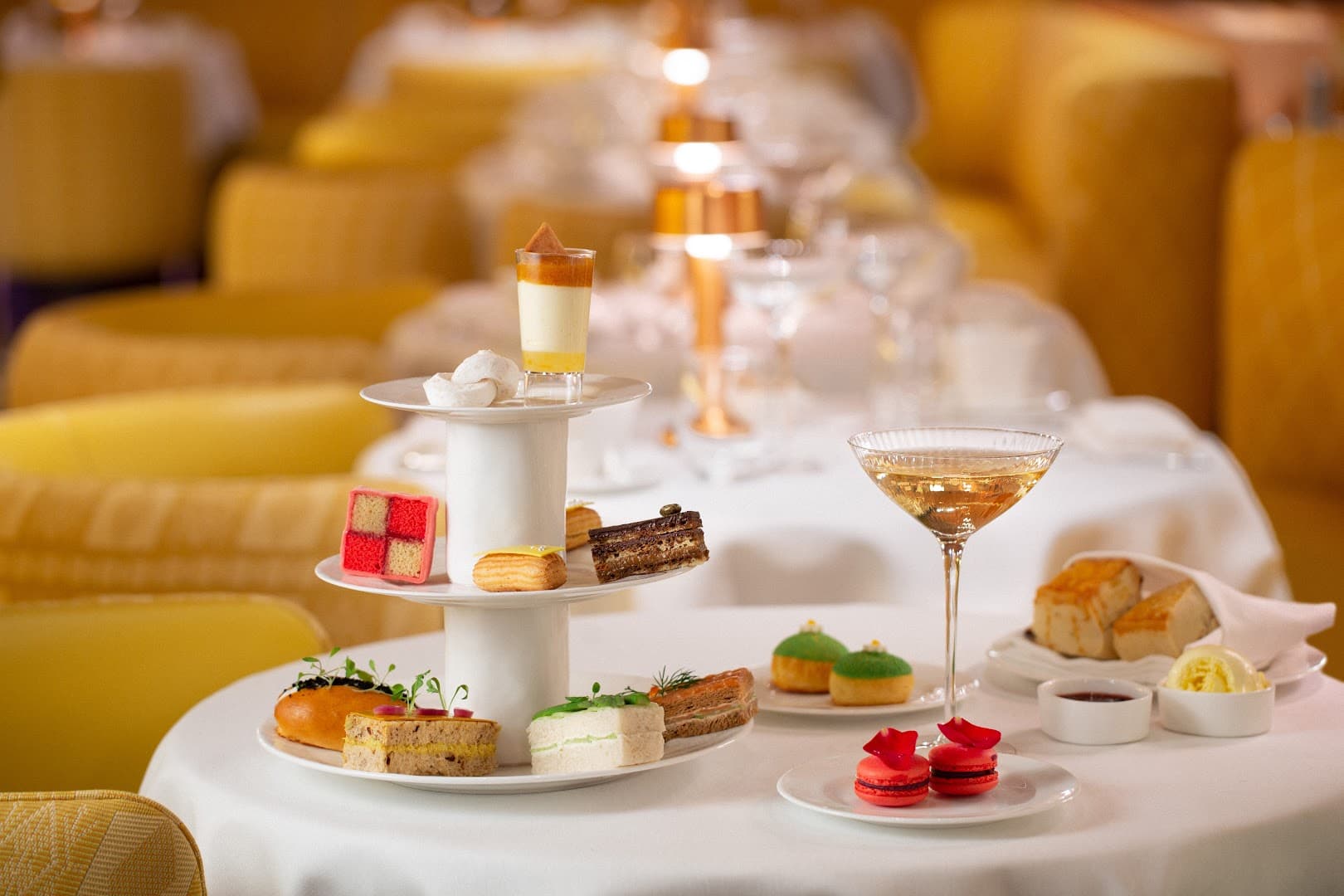 Afternoon tea service at sketch, London