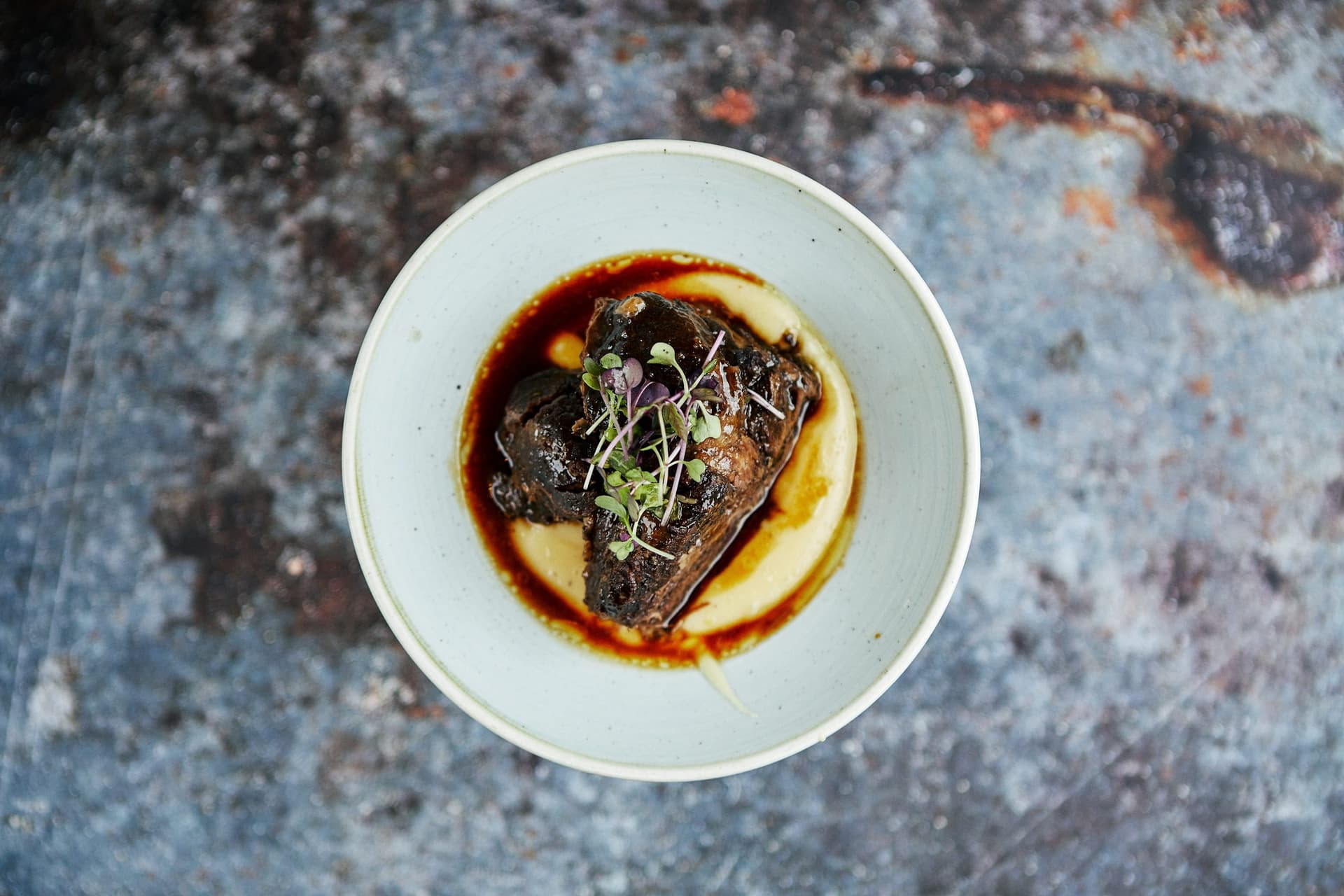 Braised beef short rib at El Ganso Cafe, London