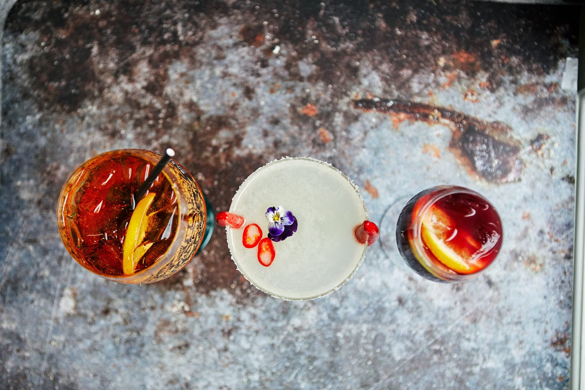 Cocktail trio at El Ganso Cafe, London