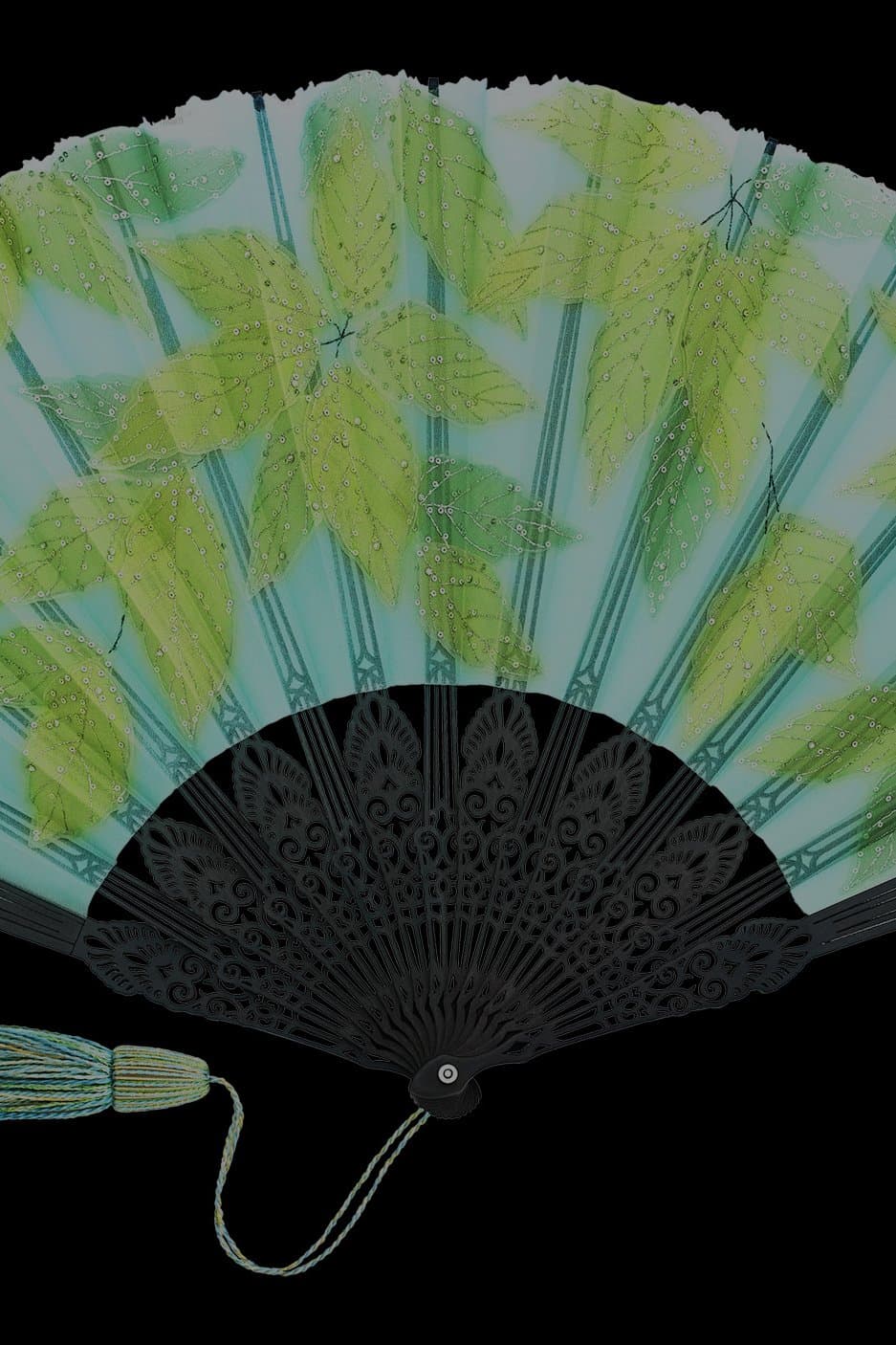 Decorative fan art at The Aubrey, London