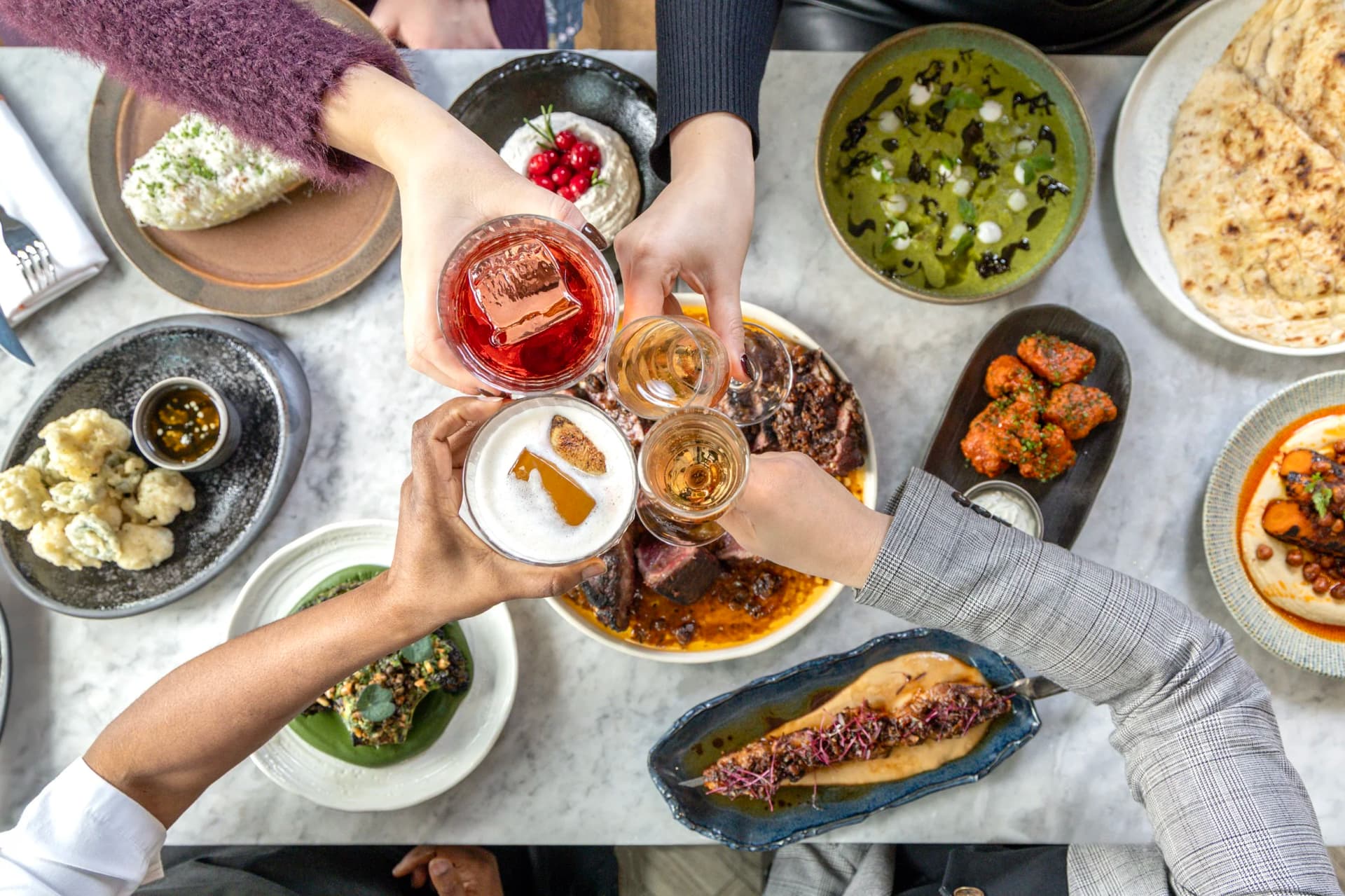 Sharing menu feast at Scarlett Green, London