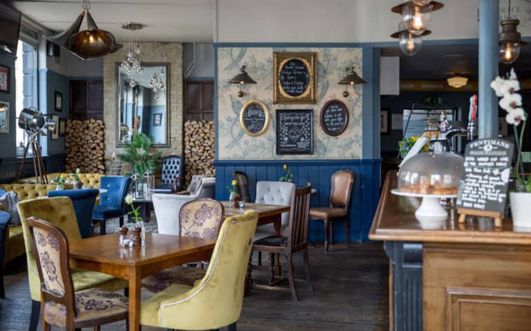 Main dining room at Coopers Arms, London