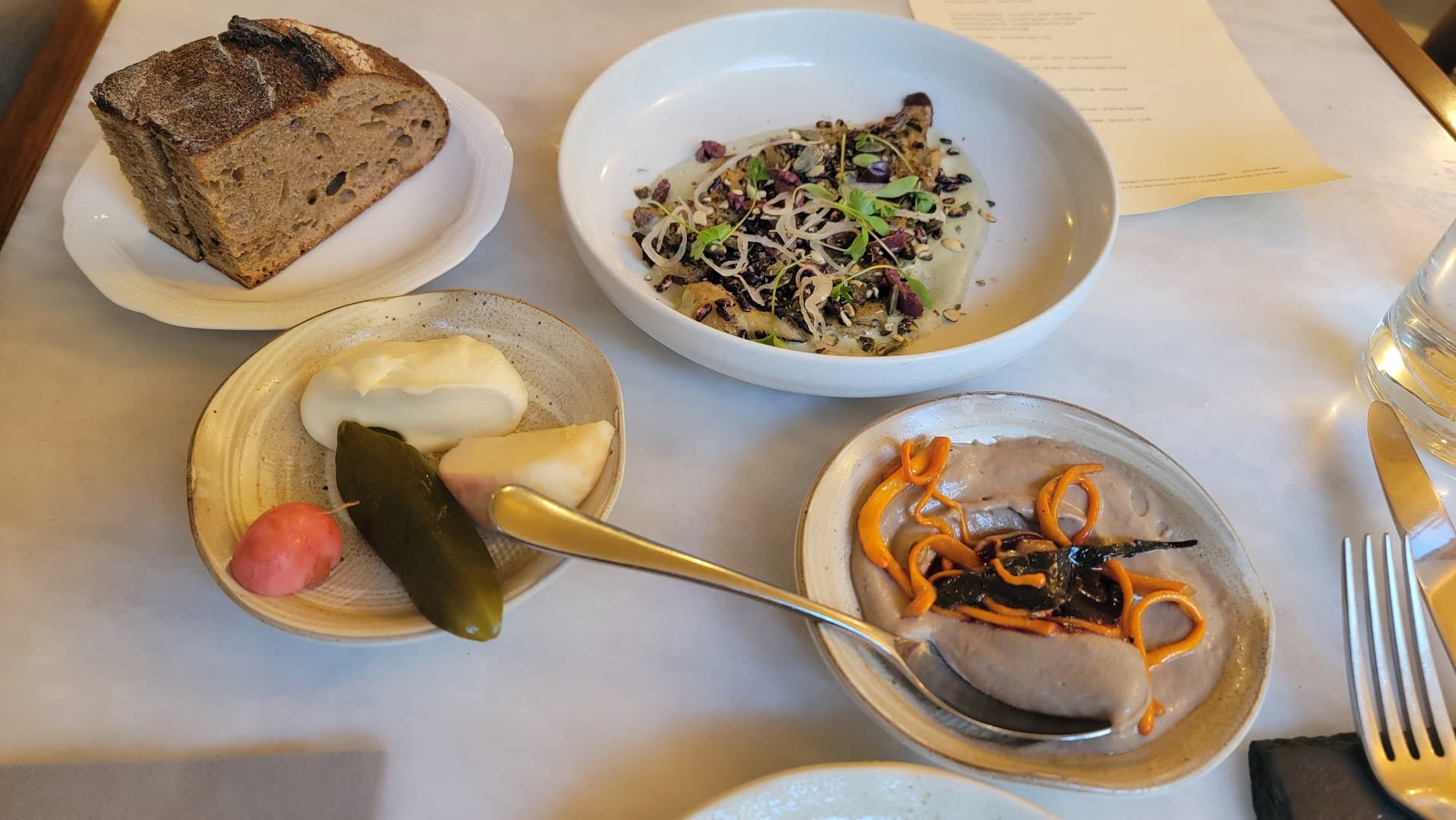 Vegan sharing plates at Tendril - A (mostly) Vegan Kitchen & Bar, London