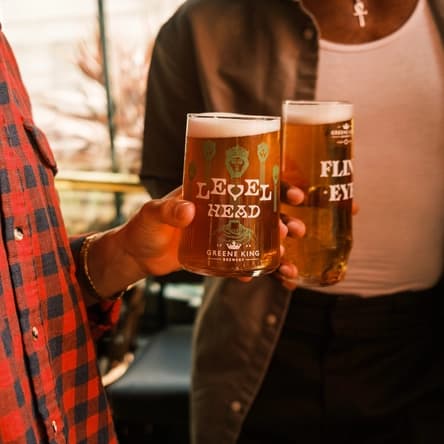 Craft beer toast at The Pineapple, London