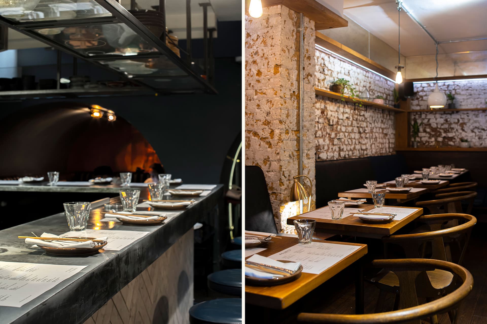 Dining room seating at Foley's, London