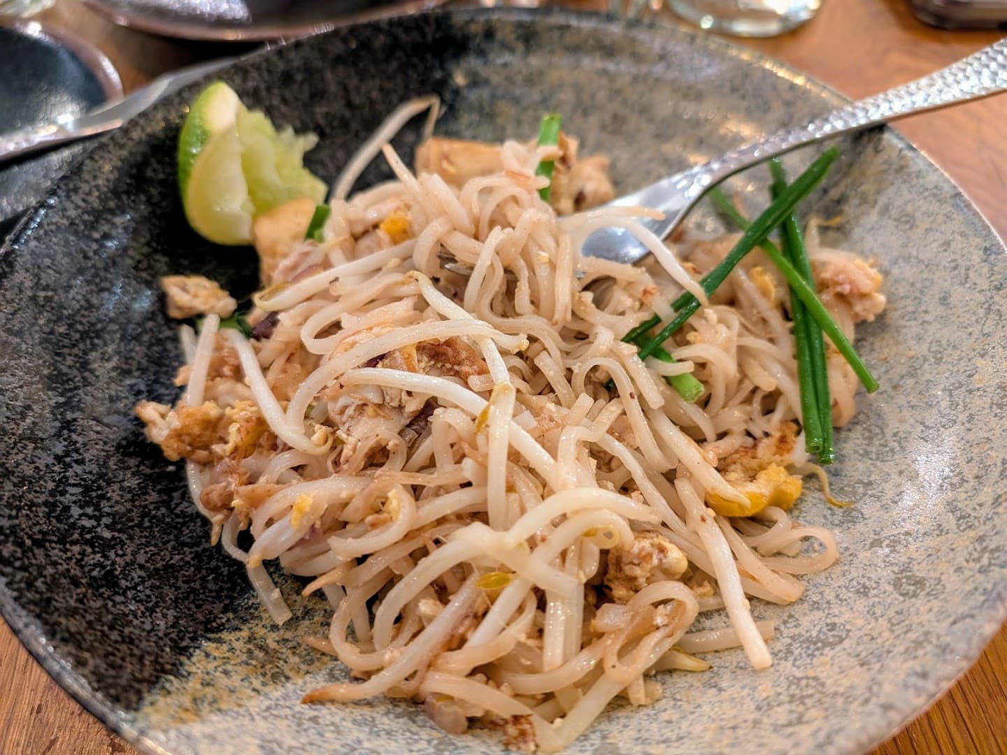 Pad Thai noodles at Foley's, London