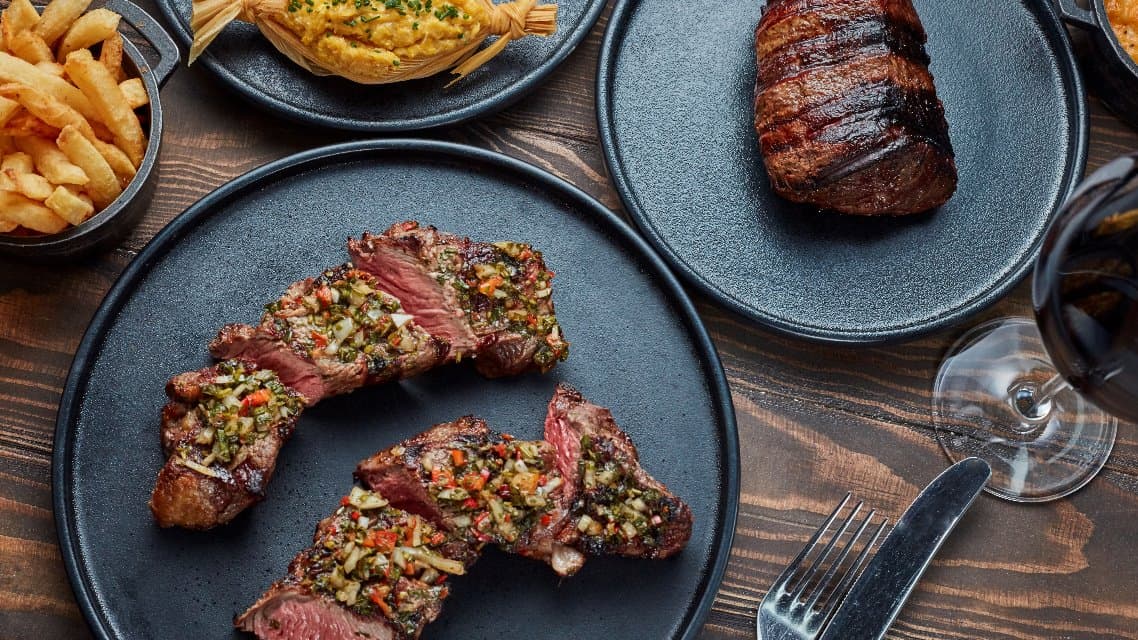 Argentinian steak selection at Gaucho Charlotte Street, London