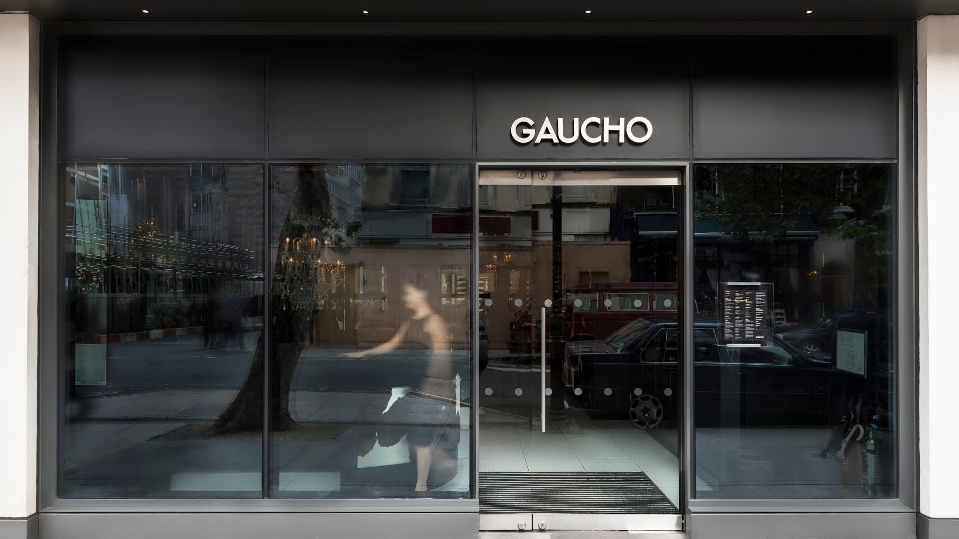 Front entrance at Gaucho Charlotte Street, London