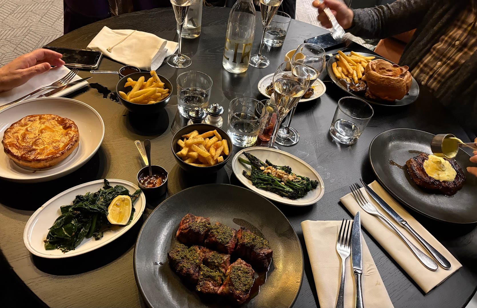 Steak sharing menu at Gaucho Hampstead, London