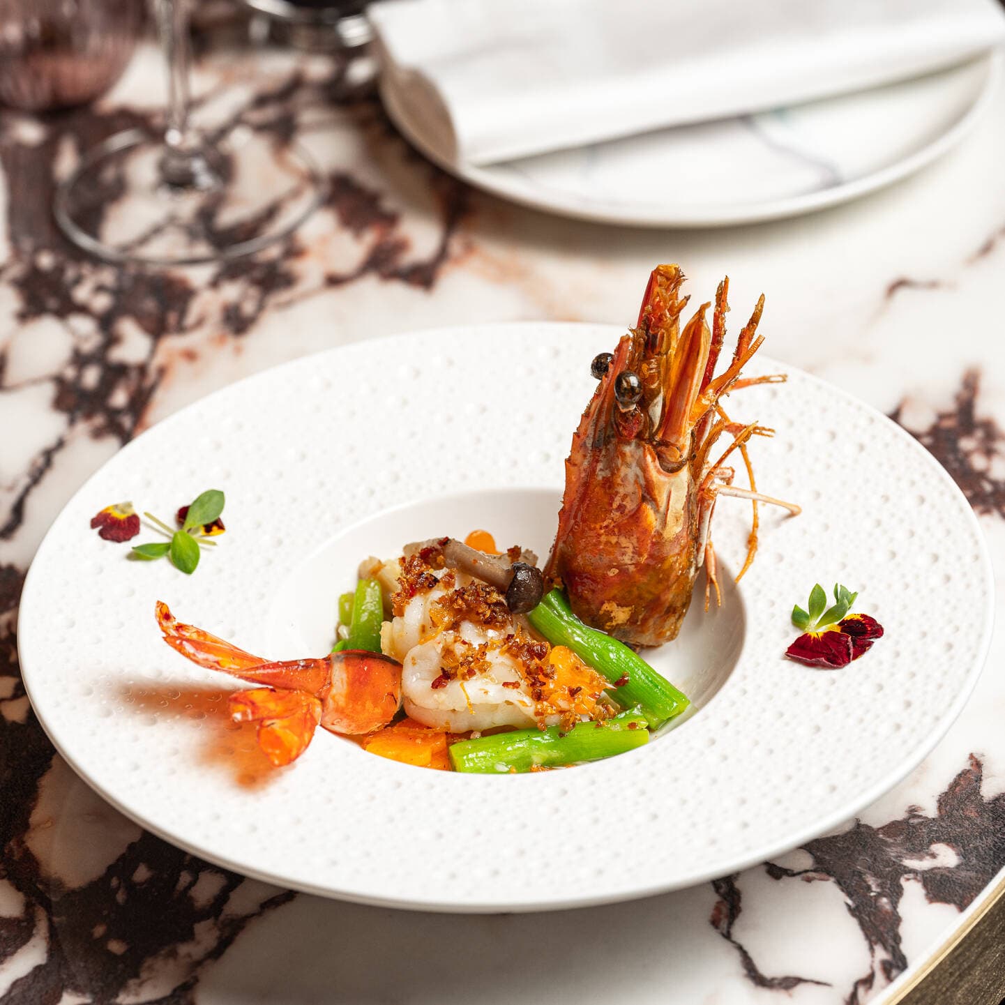 Prawn dish at Gouqi, London