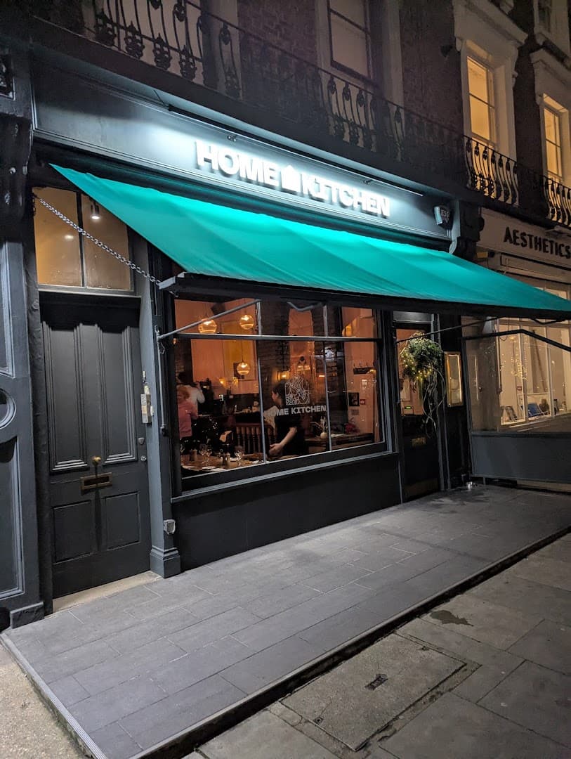 Front facade evening at Home Kitchen Primrose Hill, London