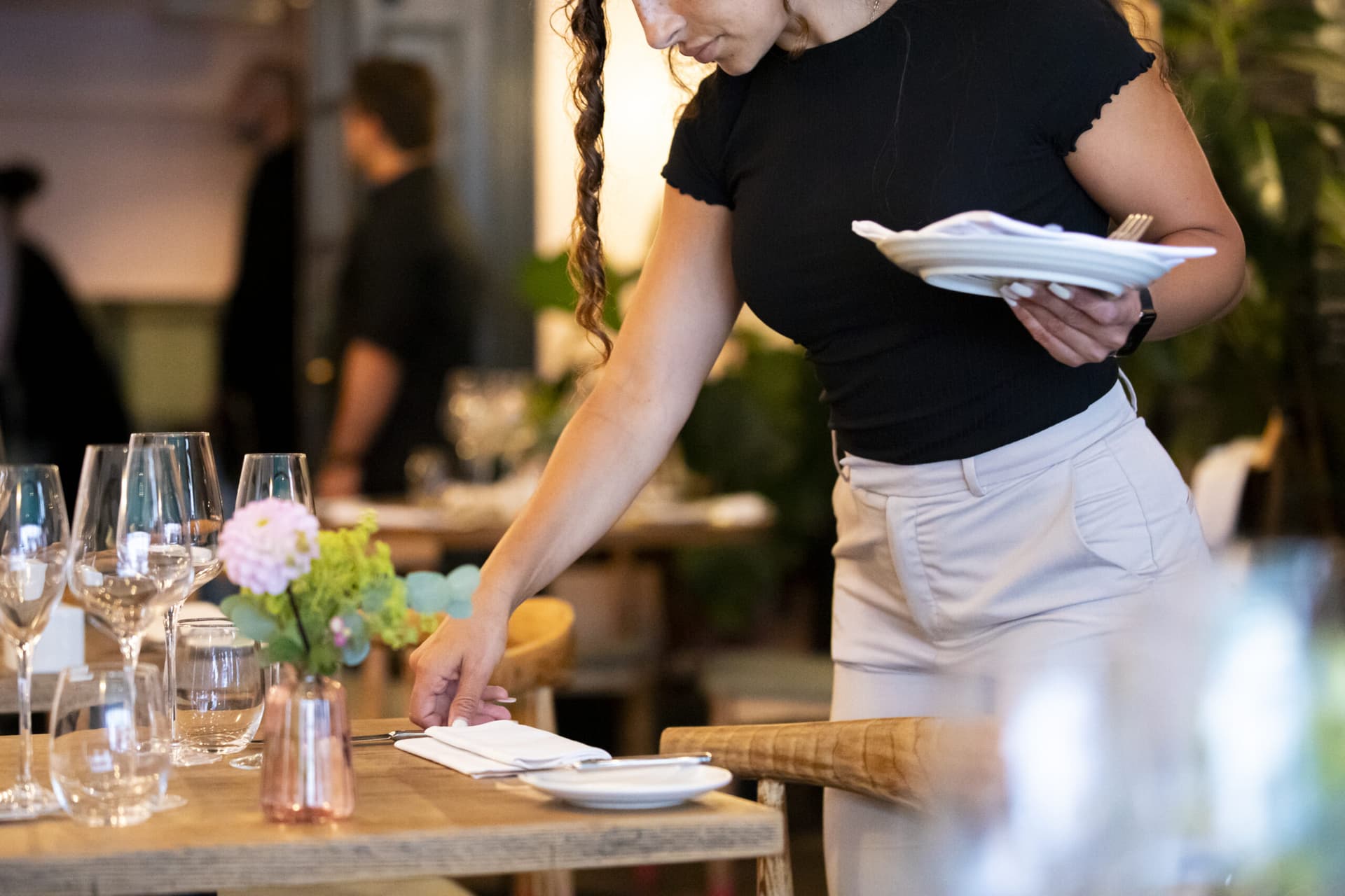 Table setting service at Home Kitchen Primrose Hill, London