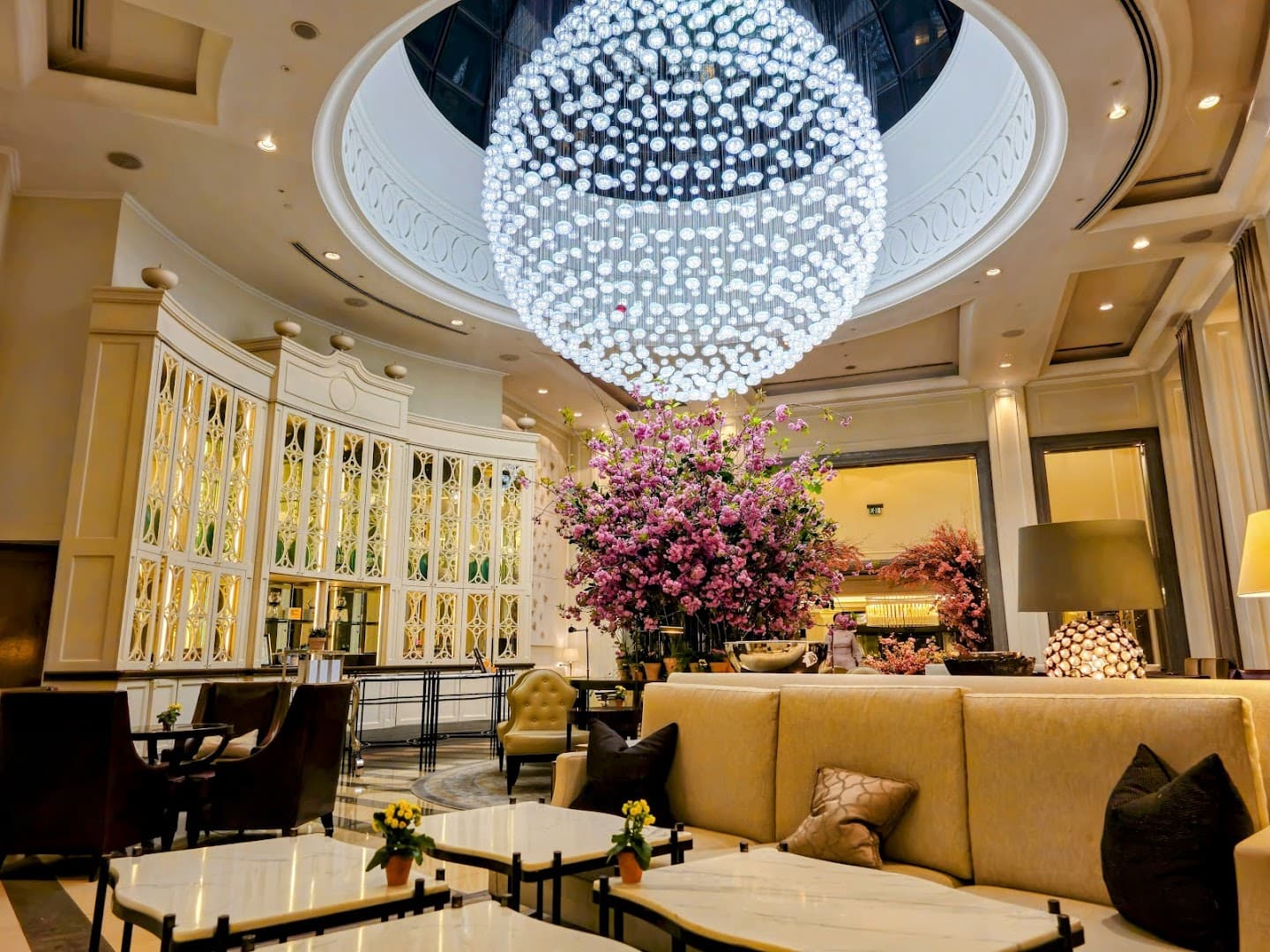 Luxury lobby lounge at Kerridge's Bar & Grill, London