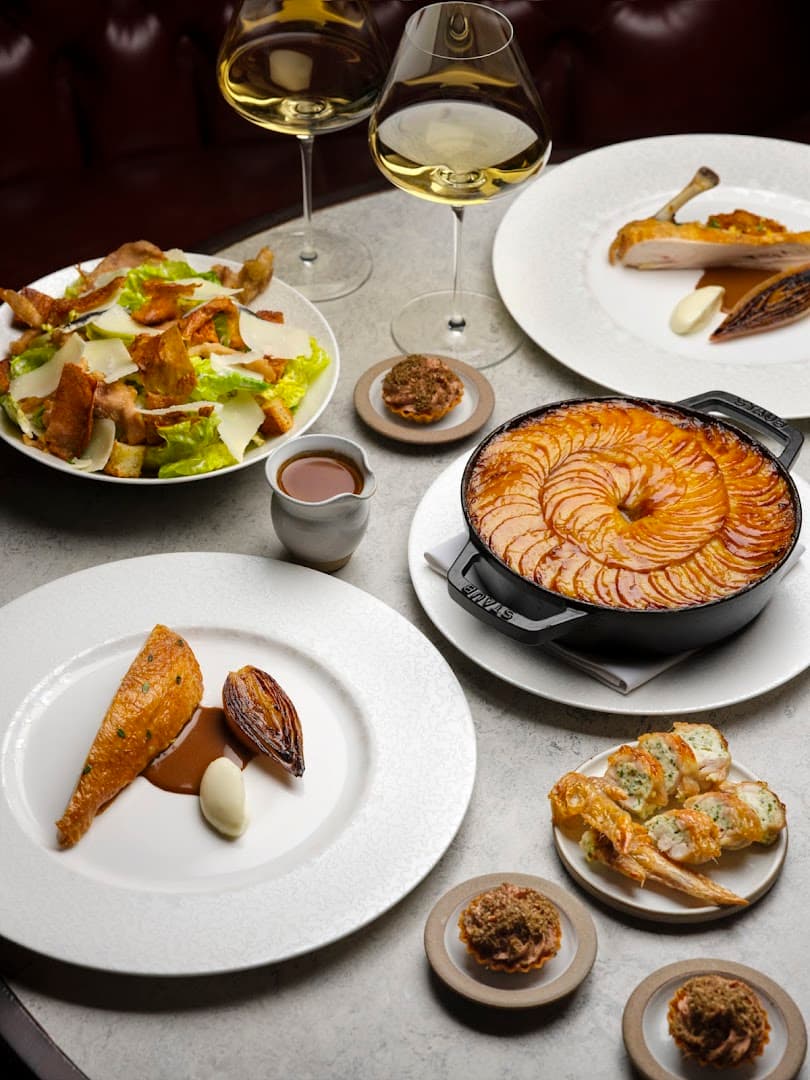 Signature dishes with wine pairing at Kerridge's Bar & Grill, London