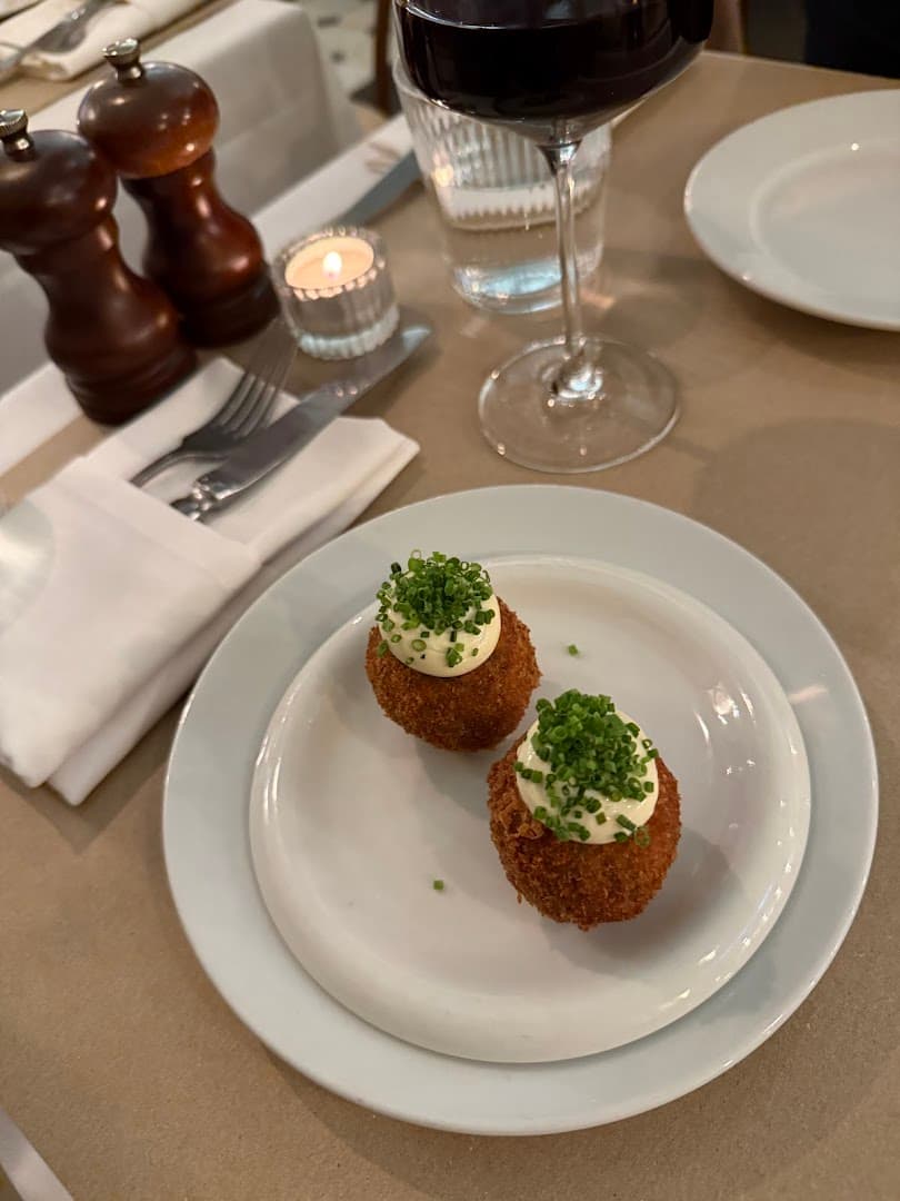 Croquettes starter at La Palombe Kensington, London