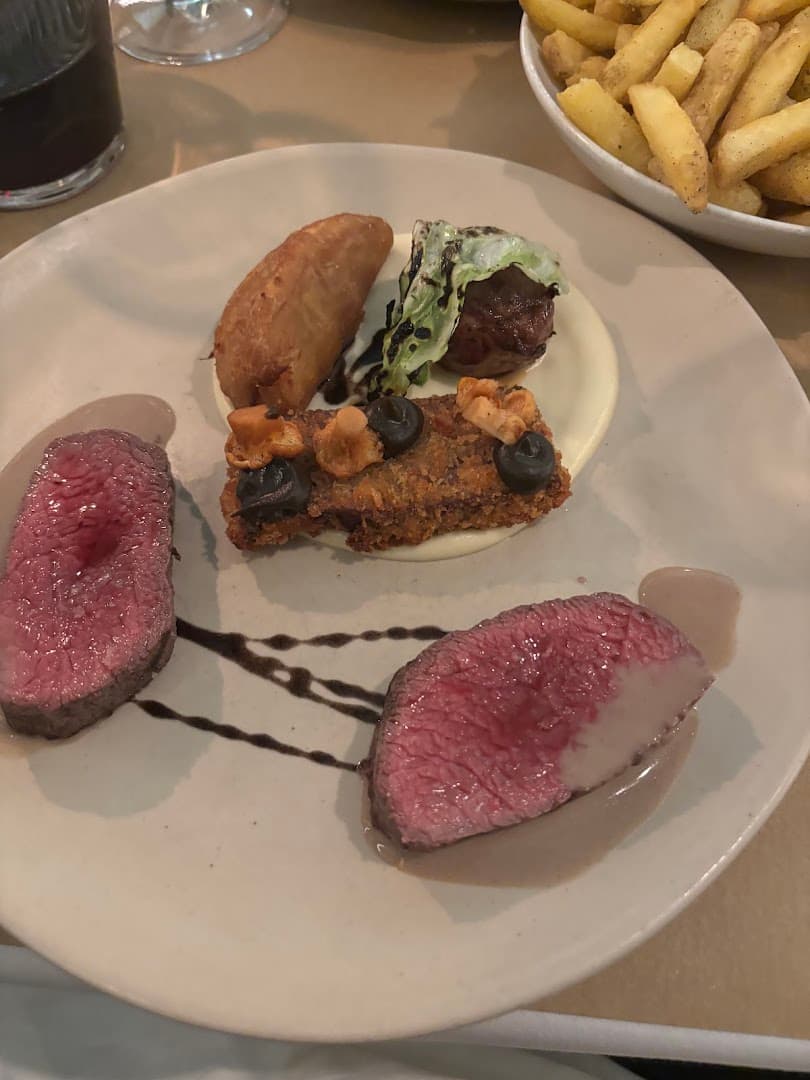 Duck breast tasting plate at La Palombe Kensington, London