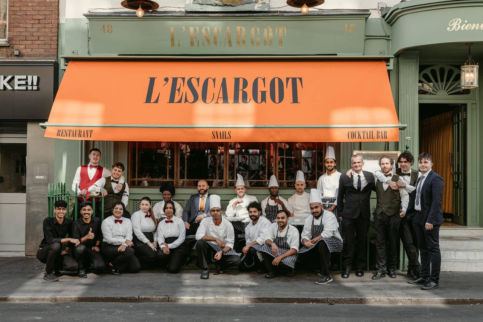 L'Escargot Restaurant exterior