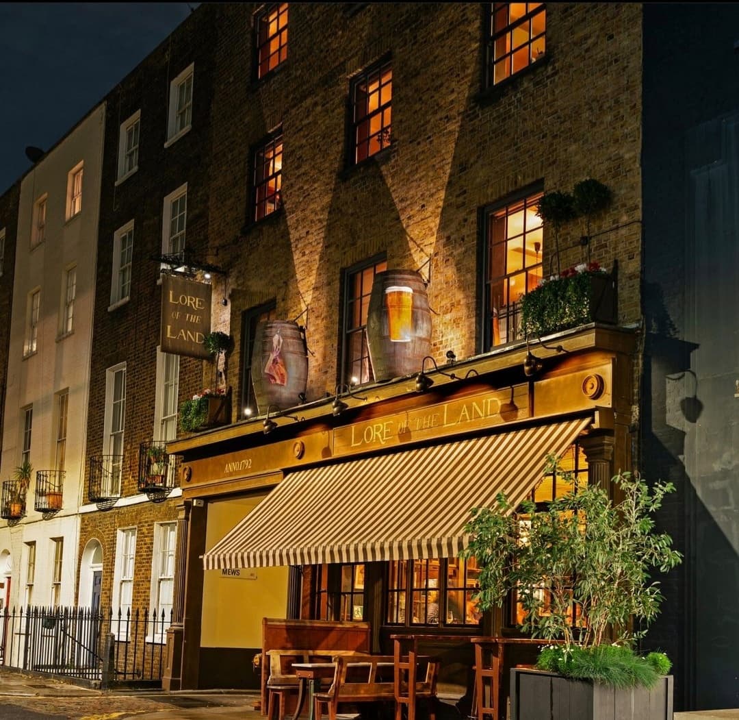 Front facade at Lore of the Land, London