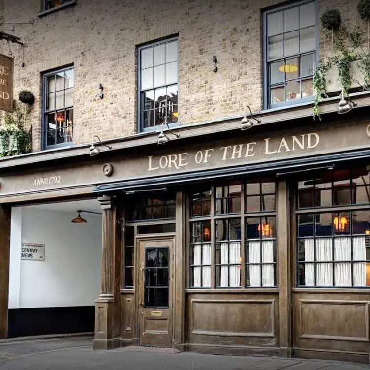 Front facade at Lore of the Land, London