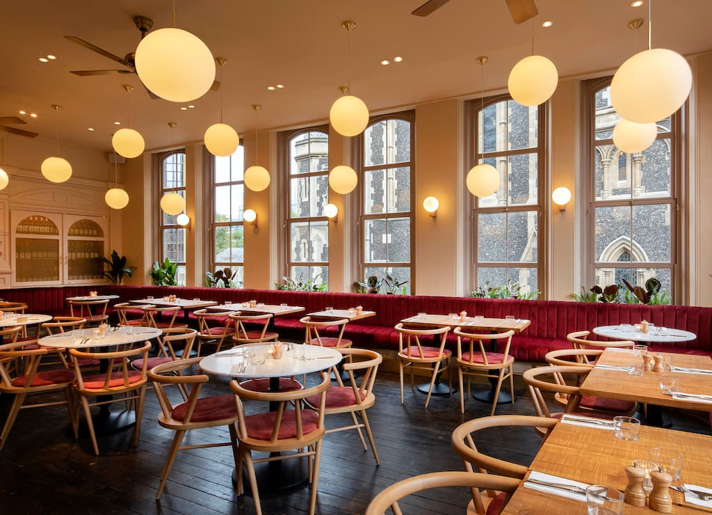 Main dining room at Mallow Borough Market, London