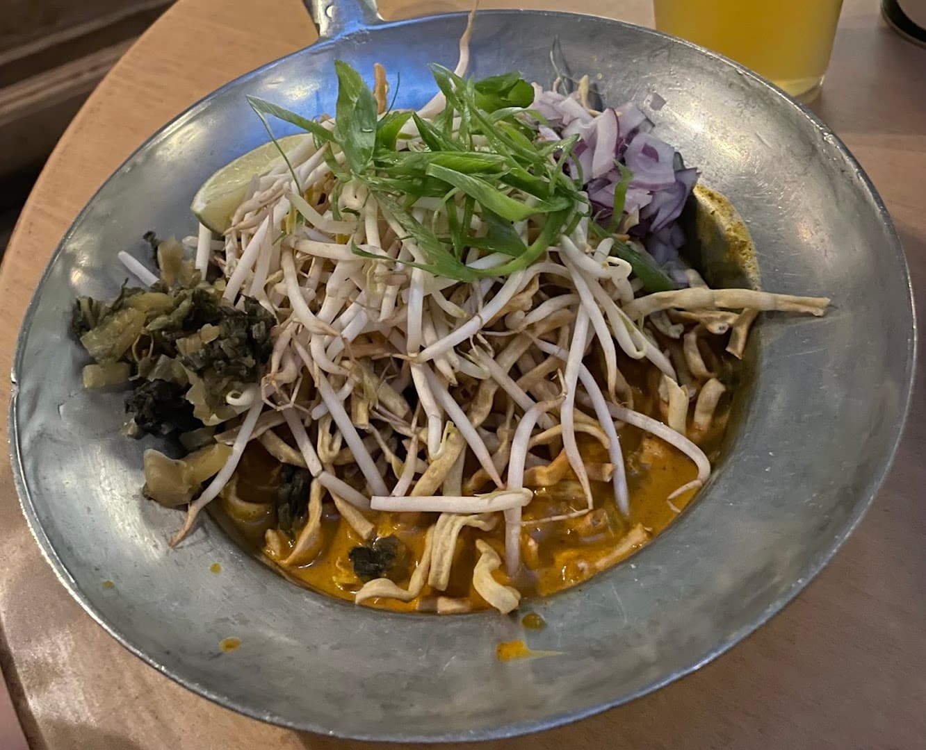 Khao soi noodle bowl at Mc & Sons Borough, London