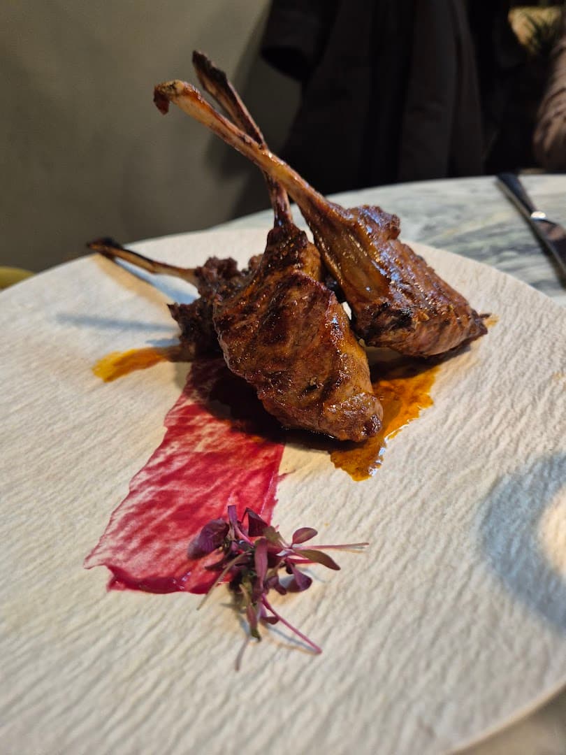 Grilled lamb cutlets at Mielo Restaurant, London