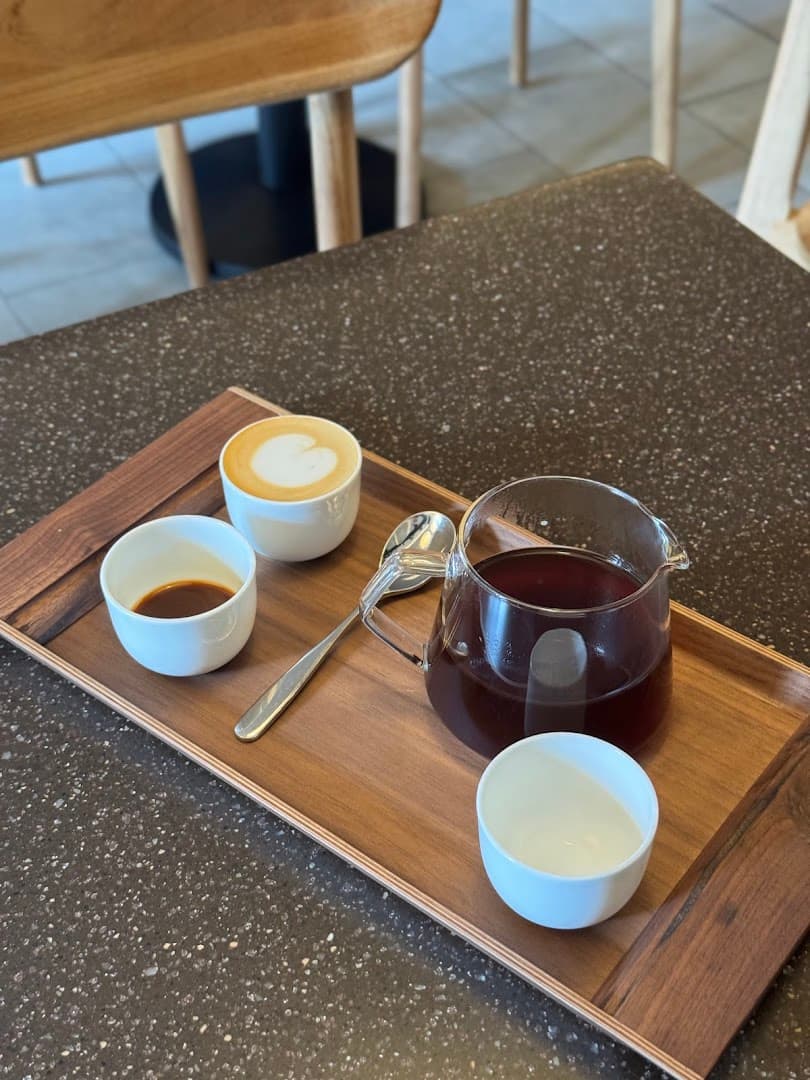 Filter coffee service at Moonstruck Cafe, London