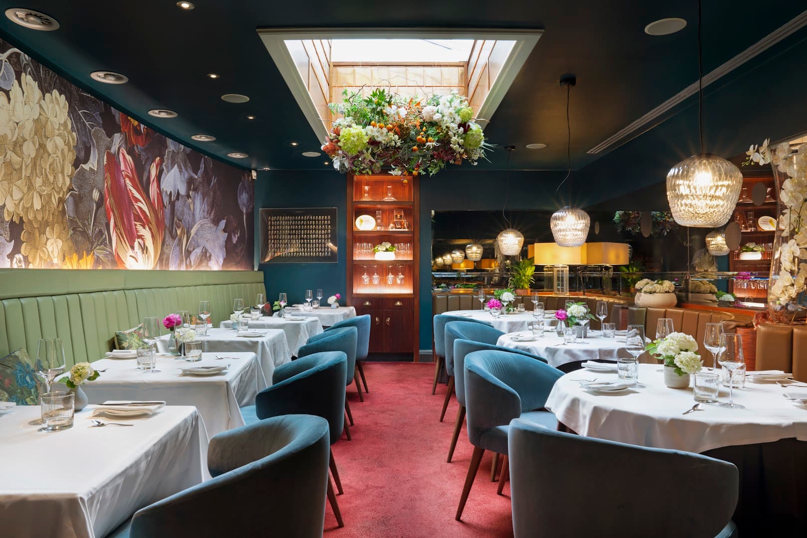 Main dining room at Pied a Terre, London