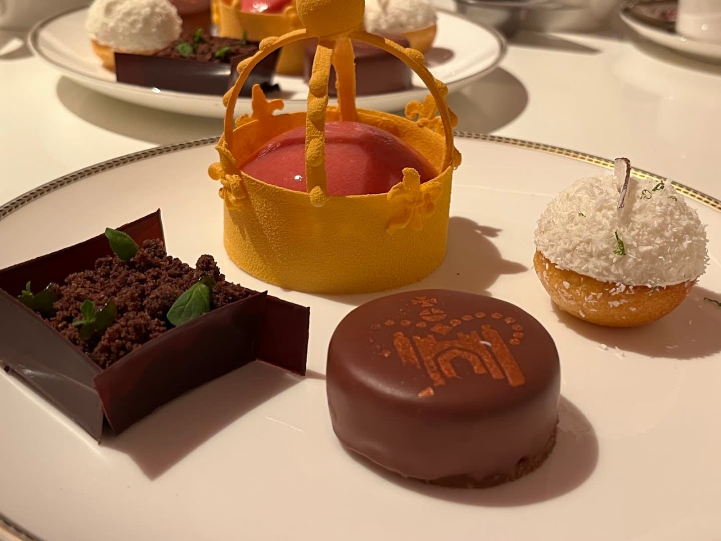 Dessert platter at Rotunda Bar & Lounge, London