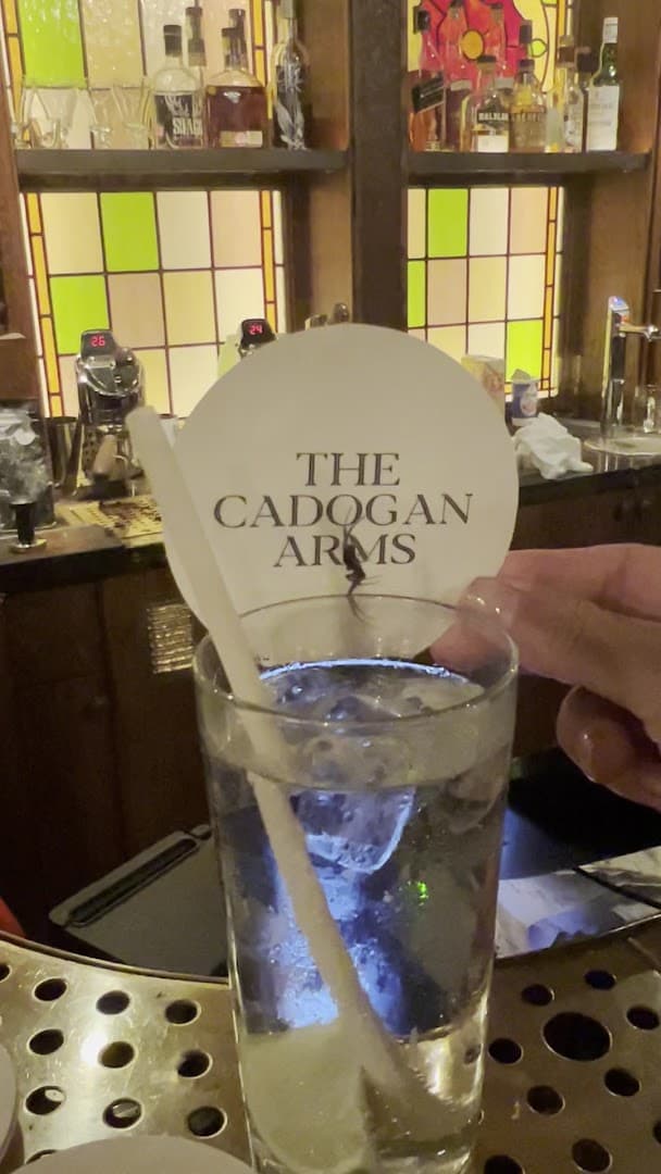 Bar area cocktail at The Cadogan Arms, London