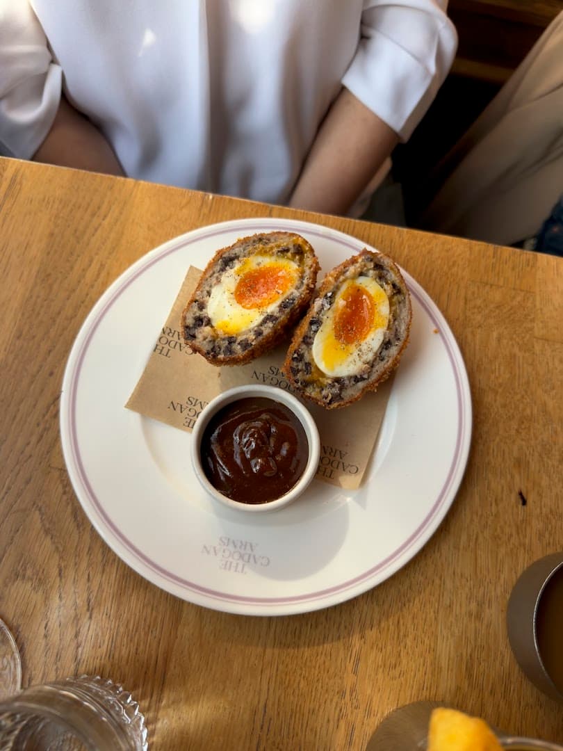 Scotch eggs at The Cadogan Arms, London