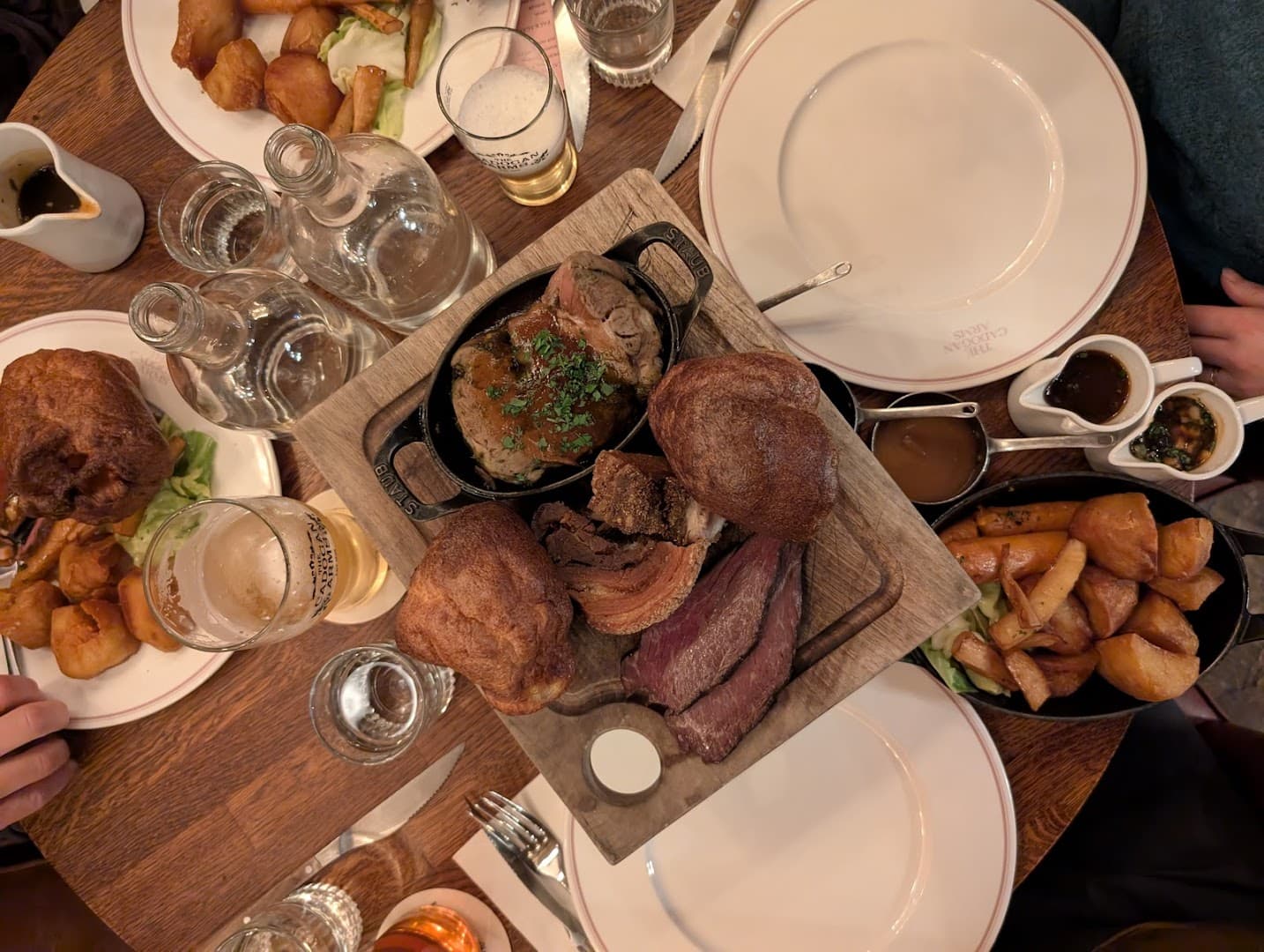 Sunday roast sharing platter at The Cadogan Arms, London