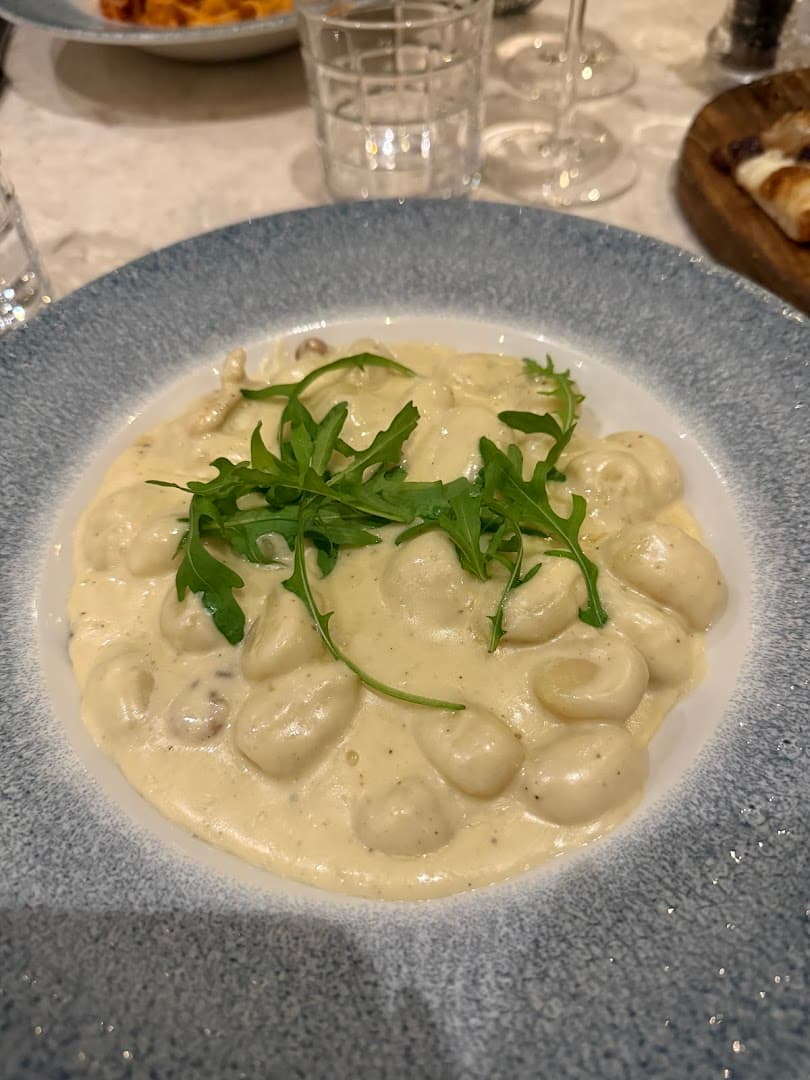 Pasta dish with arugula at The Chelsea Corner, London