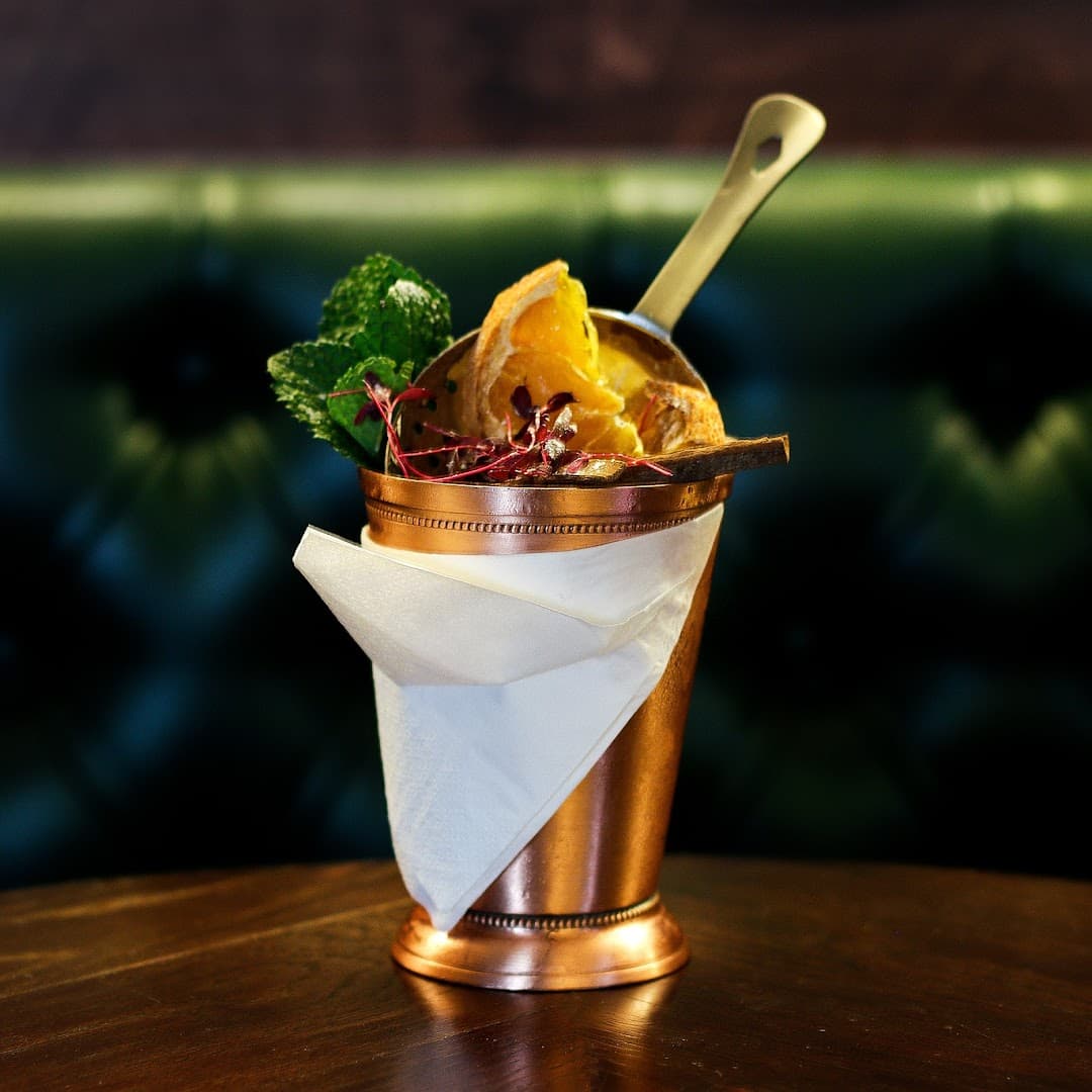 Mint julep cocktail at The Cocktail Trading Co., Shoreditch, London