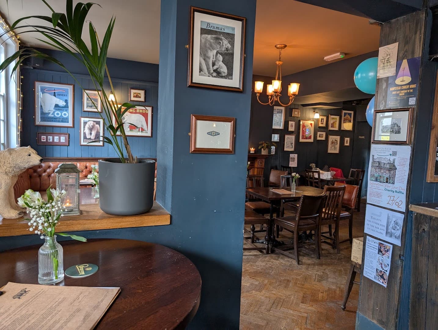 Cosy dining area at The Duke of Hamilton, London