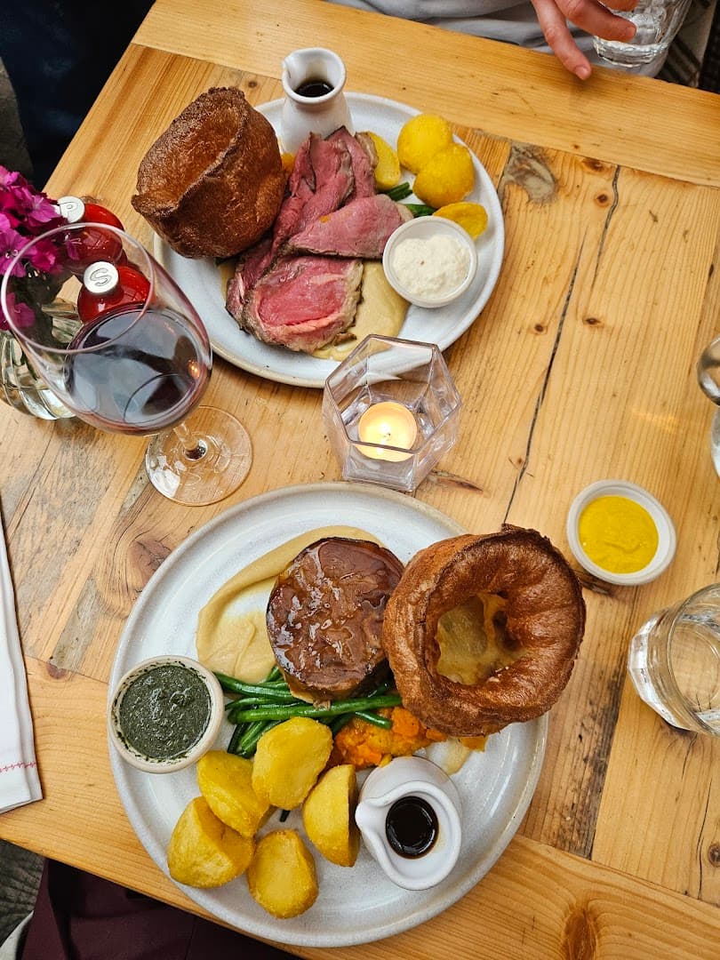 Sunday roast dinner at The Fox and Pheasant, London