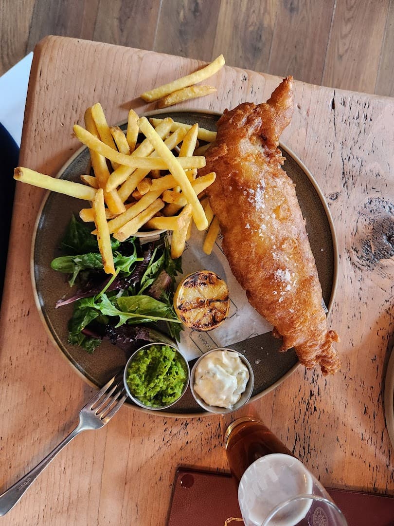 Fish and chips at The Hayden Pub & Rooms, London