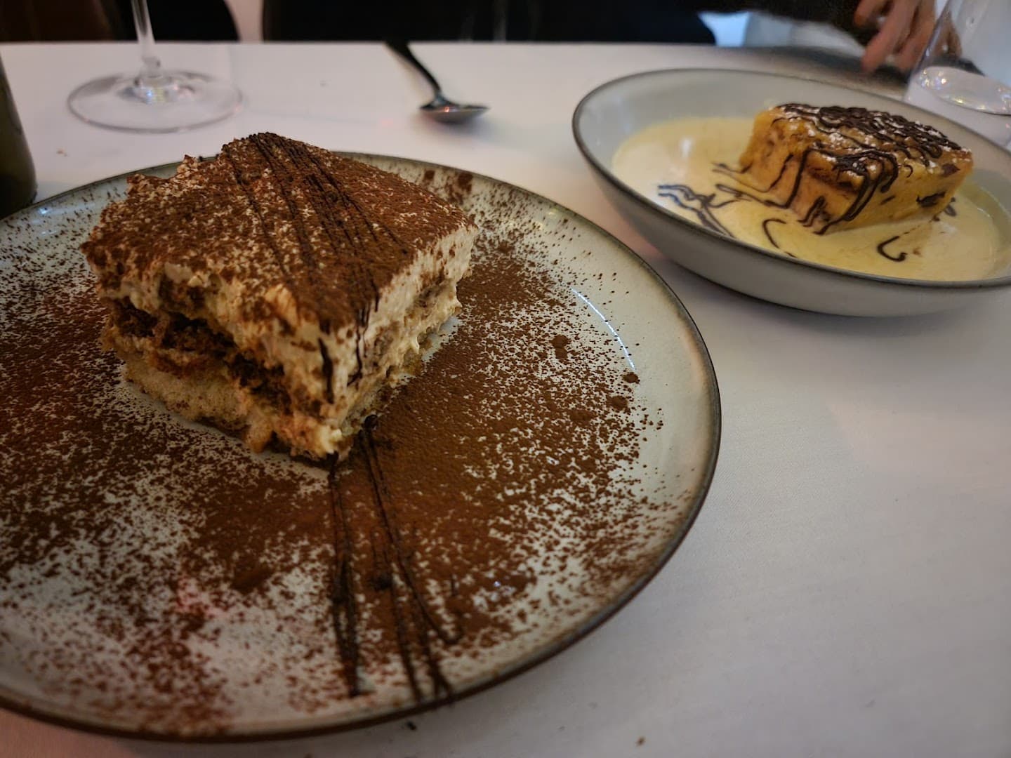 Tiramisu and dessert selection at The Rising Sun, London