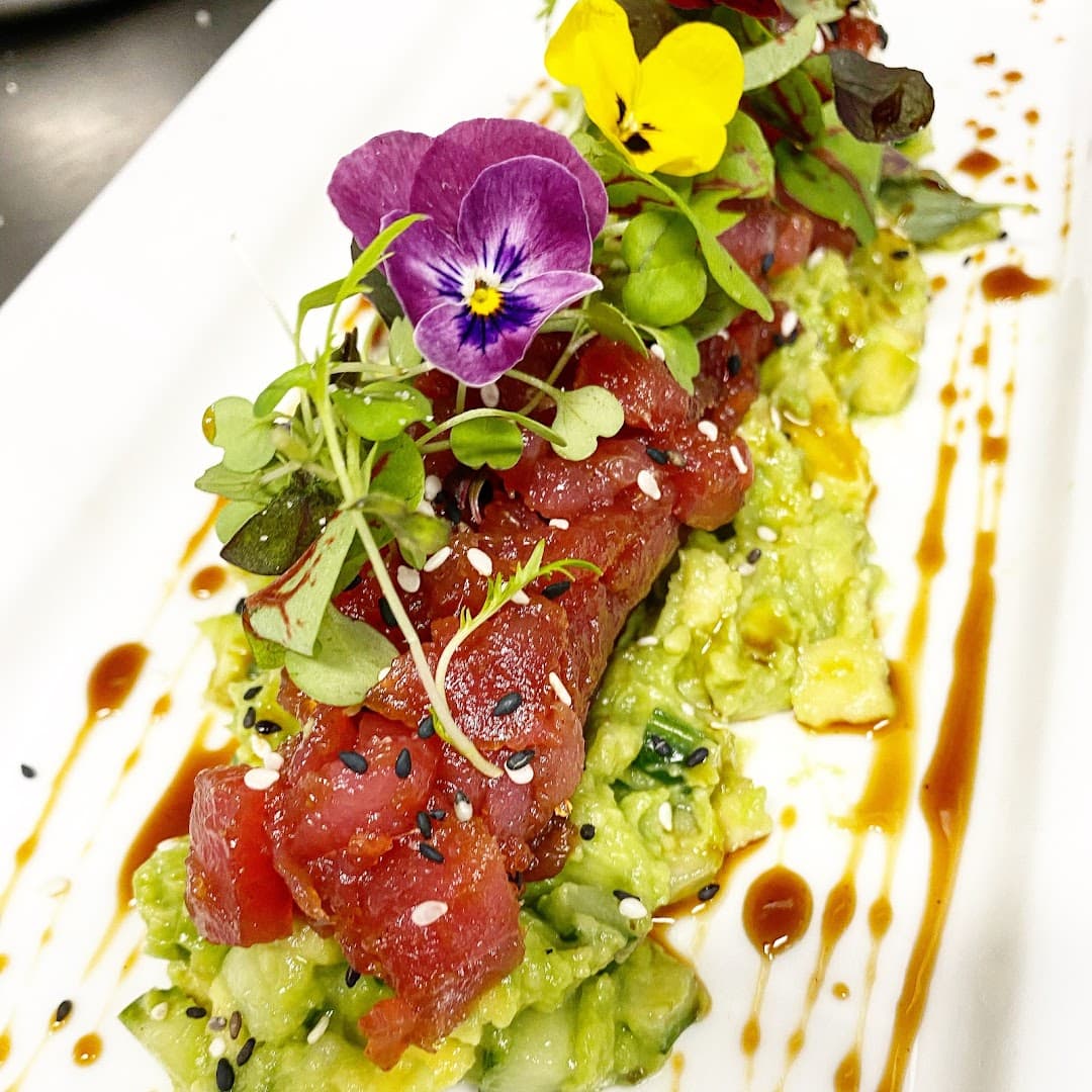 Tuna tartare with avocado at The Rising Sun, London