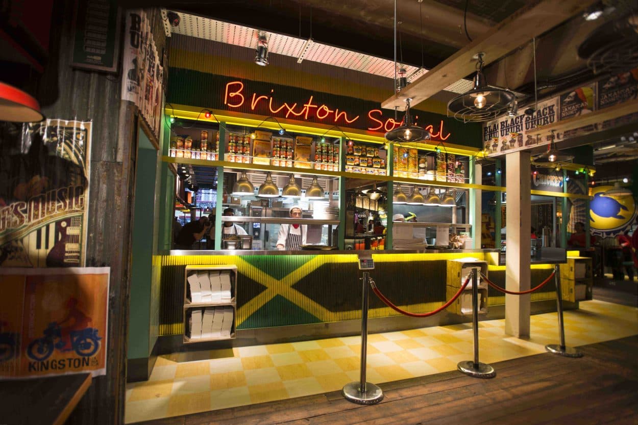 Brixton Social kitchen counter at Turtle Bay Brixton, London