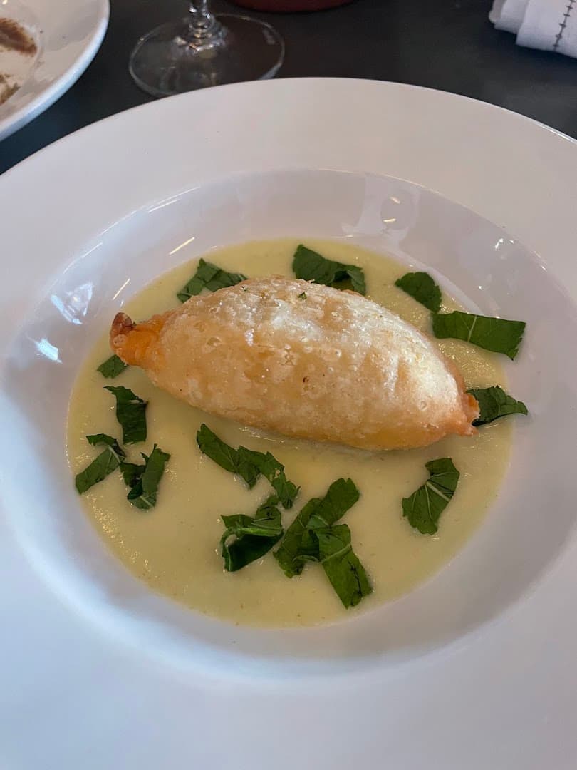 Burrata starter dish at Westerns Laundry, London